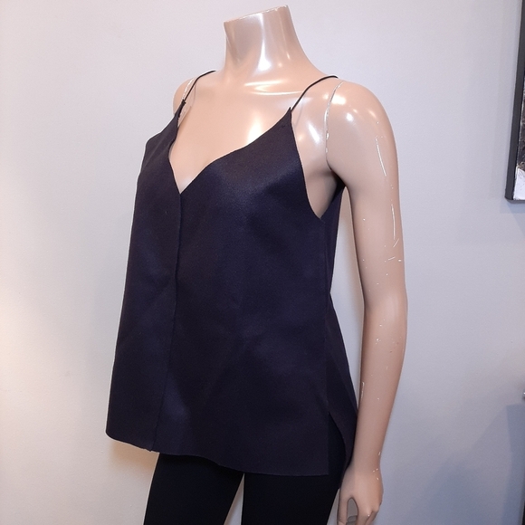 3/$20 Girlish Bagel Felt Cami Top Vneck Spaghetti Strap Relaxed Sleeveless Tank - Picture 4 of 12